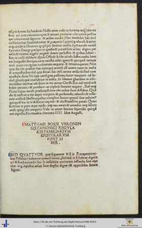 Quattuor quæ sequuntur epistolæ