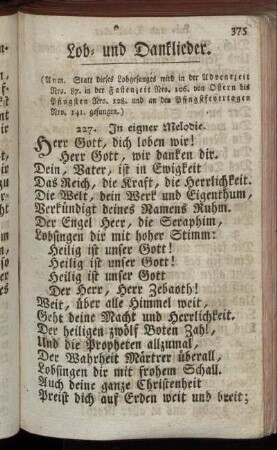 Lob- und Danklieder.