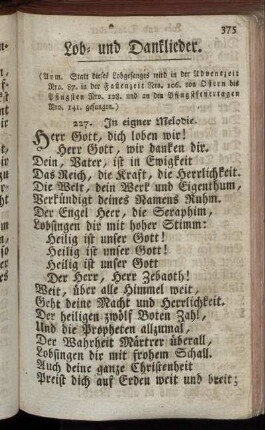 Lob- und Danklieder.