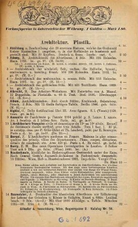 Antiquariats-Kataloge : Katalog ... des Antiquarischen Bücherlagers von Gilhofer & Ranschburg, Buchhandlung und Antiquariat, 56