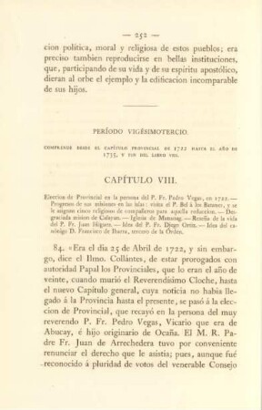 Período vigésimotercio. Comprende desde el capítulo provincial de 1722 hasta el ano de 1735 ...