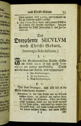 Das Dreyzehente Seculum nach Christi Geburt. (Interregio-Scholasticum.) - Das Vierzehente Seculum nach Christi Geburt. (Electorali-Wiclesianum.)