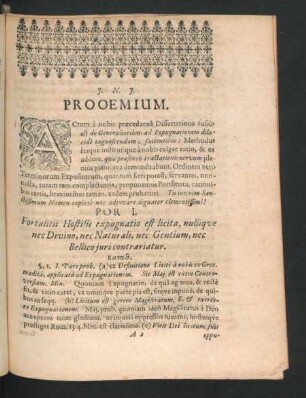 Por I. Fortalitii Hostilis expugnatio est licita, nullique nec Divino, nec Naturali, nec Gentium, nec Bellico iuri contrariatur.