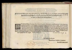 Dedikation an Sforza Pallavicino, Marchese des Corte Maggiore und General der Republik Venedig von Elisio Bonizzoni