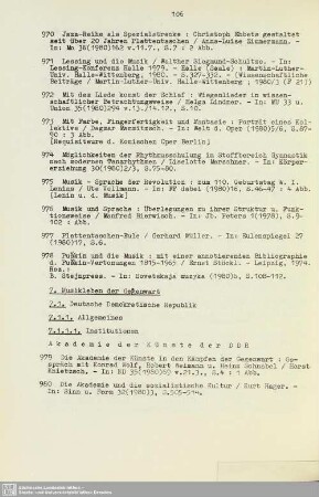 7. Musikleben der Gegenwart