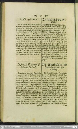 Lustratio Bonorum & Redituum Civitatis