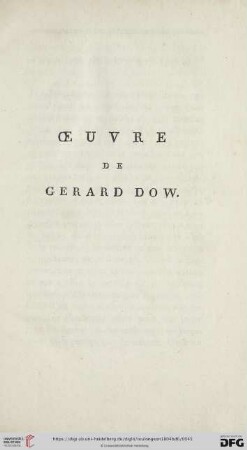 Œuvre de Gerard Dow
