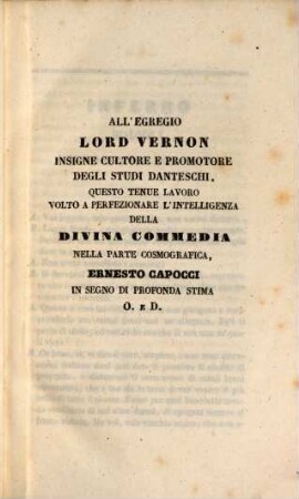 Illustrazioni cosmografiche della Divina Commedia, dialoghi di Ernesto Capocci : (Dante)