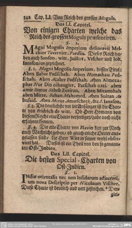 Das LII. Capitel. Die besten Special-Charten von Ost-Indien