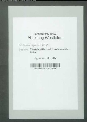 Belege zur Rechnung über Ausgaben des Kapitels (C.H. Edeler)