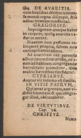 De Virtutibus. Cap. 26.