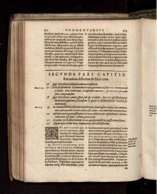 Secunda Pars Capitis. Encomia Abrahae & fidei eius