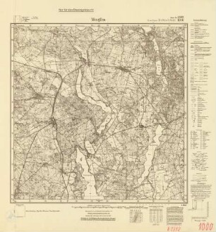 2392 (alte Nr.: 1000) Mingfen, Meßtischblatt (4cm - Karte)