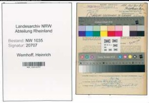 Entnazifizierung Heinrich Wemhoff , geb. 02.12.1912 (Steiger)