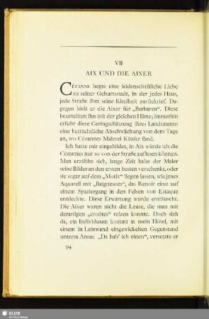 VII Aix Und Die Aixer
