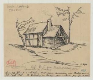 unbekannter Ort (Kreis Wittgenstein): unbekannter Hof. Schmiede und Backofen (Schaubild)