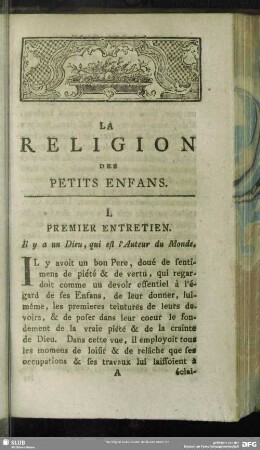 I. Premier Entretien