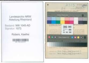 Entnazifizierung Kaethe Robers , geb. 01.08.1918 (Arbeiterin)