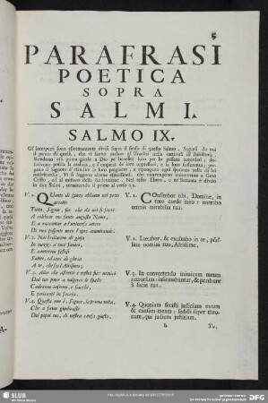 Parafrasi poetica sopra salmi