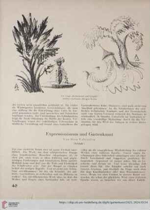 Expressionismus und Gartenkunst