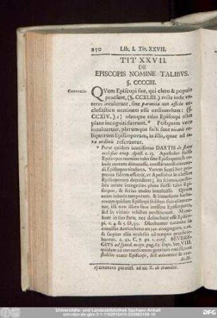 Tit. XXVII. De Episcopis Nomine Talibus.