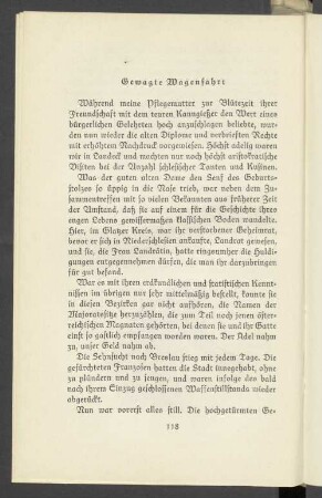 Gewagte Wagenfahrt