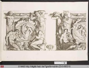 [Apoll häutet Marsyas und Boreas entführt Oreithyia]