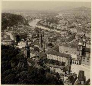 Salzburg, Blick von der Festung Hohensalzburg auf die Stadt
