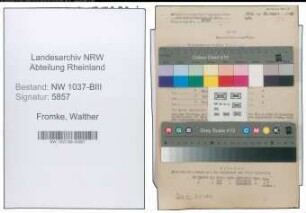 Entnazifizierung Walther Fromke , geb. 07.10.1894 (Forstmeister)