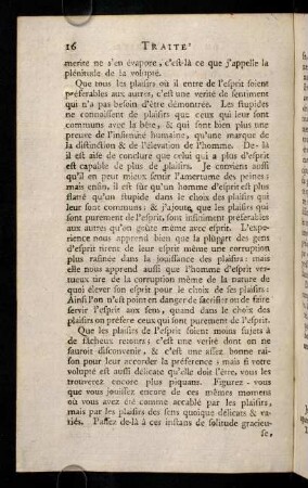 16-31, Des plaisirs de l'esprit à la ville & à la campagne; & combien les plaisirs de l'esprit & de l'ame sont préferables aux plaisirs des sens.