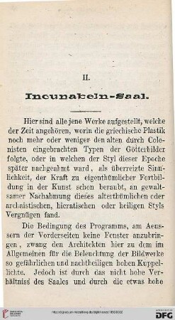 II: Incunabeln-Saal