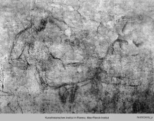 Wandzeichnungen an der Südwand: Figurenstudien : Liegende weibliche Figur