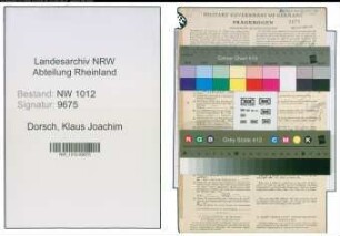 Entnazifizierung Klaus Joachim Dorsch , geb. 19.09.1909 (Student)