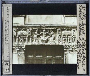 Lucca, San Salvatore : Portal, Relief, Leben des Niccolò