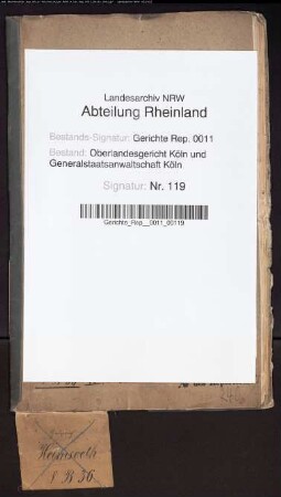 Personalakte: Heimsoeth, Heinrich