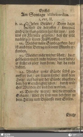[Am Sontage Misericordias]