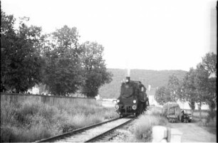 Spritzzug Lok 141, Strecke Veringenstadt - Hermentingen, bei Maria Deutstetten