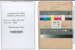 Entnazifizierung Paul Wiedemann , geb. 18.07.1903 (Lehrer)