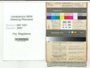 Entnazifizierung Magdalene Fey, geb. 18.05.1909 (Lehrerin)