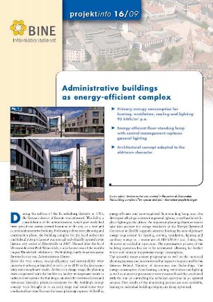 Administrative buildings as energy-efficient complex.