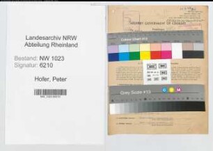 Entnazifizierung Peter Hofer , geb. 26.06.1906 (Angest.)
