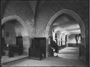 Bickesheim Wallfahrtskirche Maria Bickesheim Nördliches Seitenschiff - Innenansicht nach Südwesten