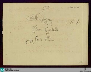 6 Anglaises - Don Mus.Ms. 18 : cemb