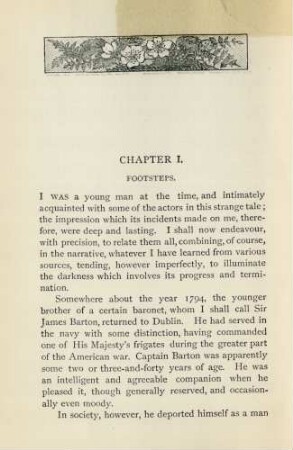 Chapter I. Footsteps