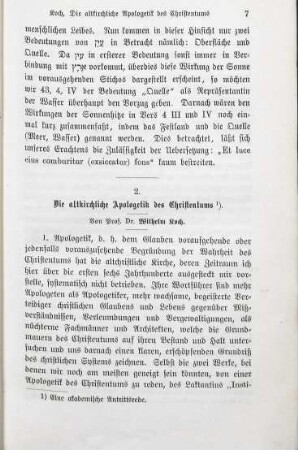 7-33 Die altkirchliche Apologetik des Christentums