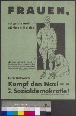 Propagandaplakat der SPD zur Mitgliederwerbung für Frauen
