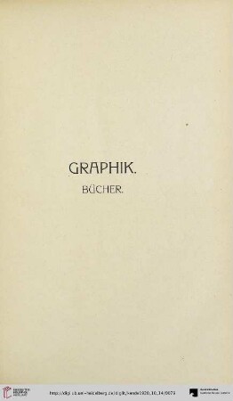 Graphik. Bücher (Nr. 524-541)
