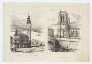 Vue de Liere et vue de Notre Dame de Paris