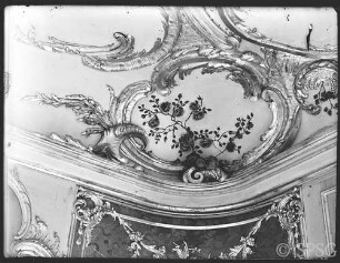 Potsdam, Neues Palais, Wohnung Friedrich II., Schlafzimmer, R.: 212, Nordostecke der Decke.