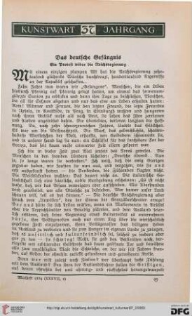 Heft 8 (Maiheft 1924)